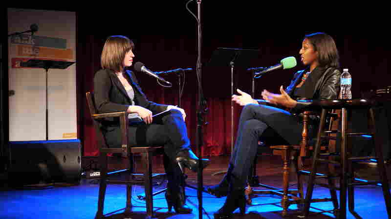 Host Ophira Eisenberg sits down for a chat with this week's Ask Me Another VIP, Keli Goff, on stage at The Bell House in Brooklyn, NY.